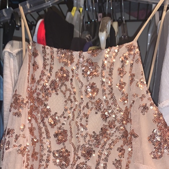 Rose Gold Prom Dress - Picture 2 of 4
